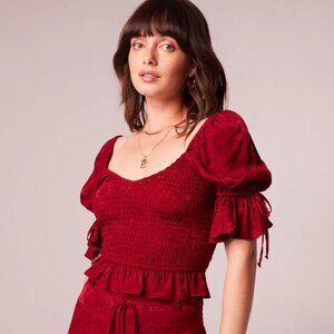 Band of Gypsies Red Crop Top
